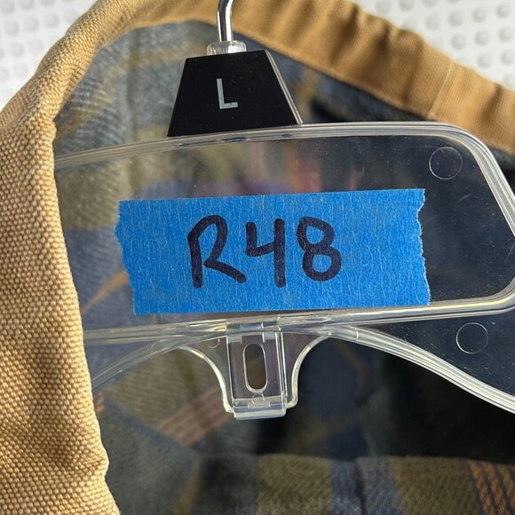 Vintage Carhartt Active Jacket 2XL XXL Plaid Lined Faded Work Wear MLGW Memphis - Picture 9 of 9